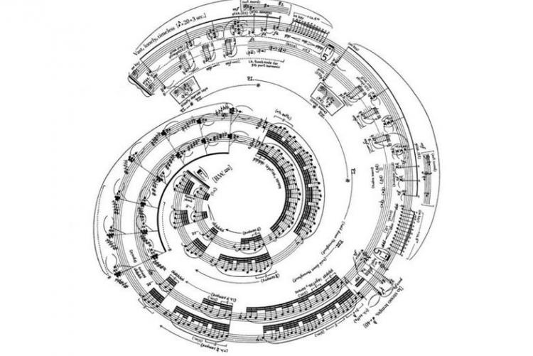 Makrokosmos, Vol. II, Movt. XII (Spiral Galaxy, "Aquarius"); George Crumb; 1973