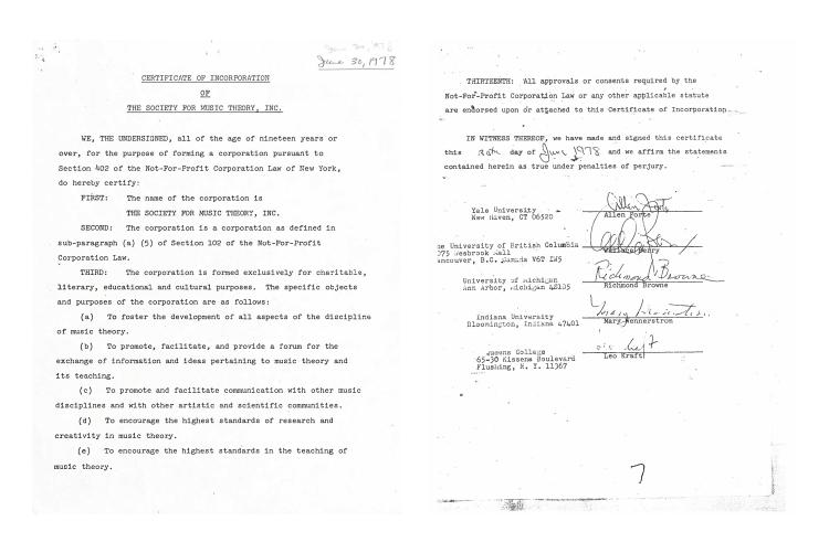 Articles of Incorporation