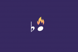 a flatted notehead with a flame icon above it